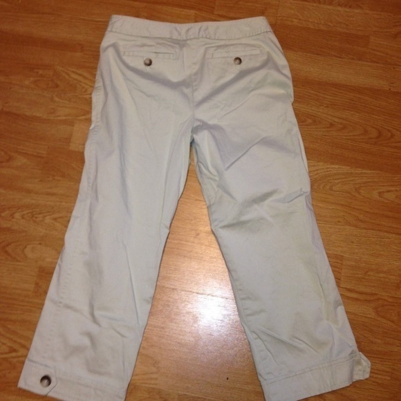 Ann‎ Taylor Women's 6 Green Capri Cropped Pants - Picture 4 of 6